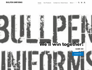 bullpenuniforms.com screenshot