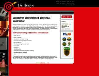 bullseye-electric.com screenshot