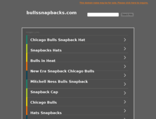 bullssnapbacks.com screenshot