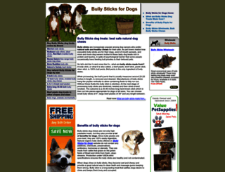 bullysticks4dogs.com screenshot