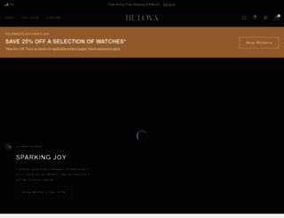 bulova.com screenshot