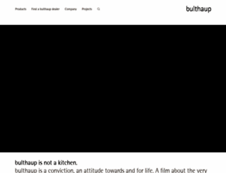 bulthaup.com screenshot