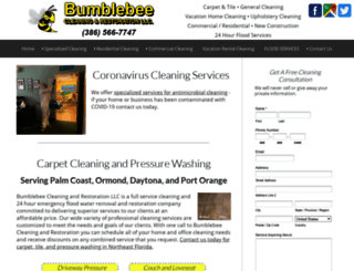 bumblebeecleaning.com screenshot