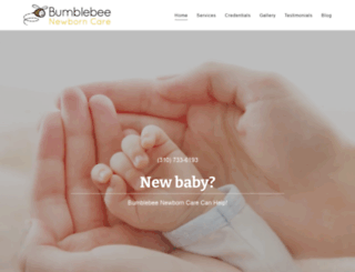 bumblebeenewborncare.com screenshot