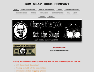 bumwrapdrumco.com screenshot