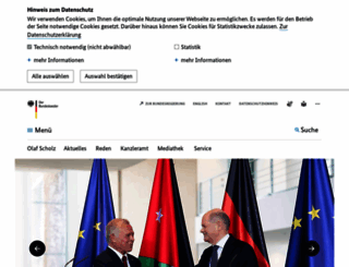 bundeskanzlerin.de screenshot