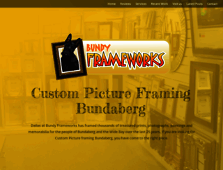 bundyframeworks.com.au screenshot