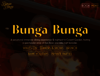 bungabunga-london.com screenshot