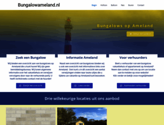 bungalowameland.nl screenshot