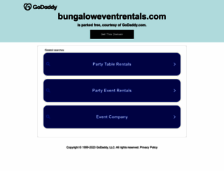 bungaloweventrentals.com screenshot