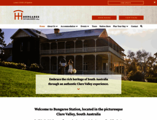 bungareestation.com.au screenshot