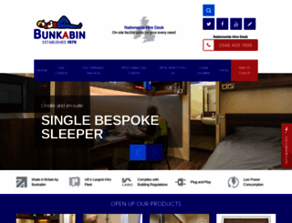 bunkabin.co.uk screenshot