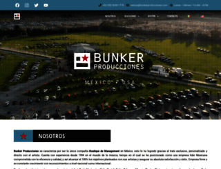 bunkerproducciones.com screenshot