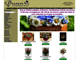 bunnflowers.com screenshot