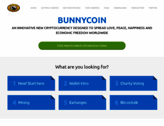 bunnycoin.org screenshot