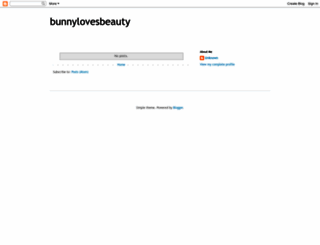 bunnylovesbeauty.blogspot.com screenshot