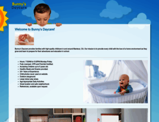 bunnysdaycare.com screenshot