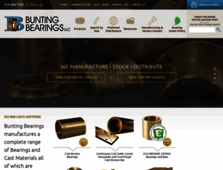 buntingbearings.com screenshot