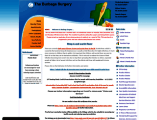 burbagesurgery.co.uk screenshot
