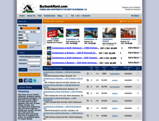 burbankrent.com screenshot