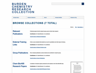 burdencollection.omeka.net screenshot