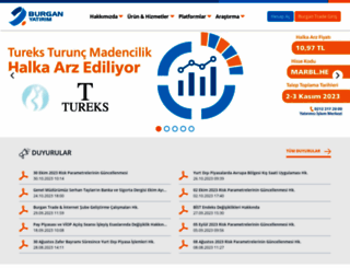 burganyatirim.com.tr screenshot