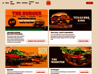 burgerking.co.za screenshot