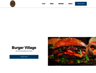 burgervillagebrooklyn.com screenshot