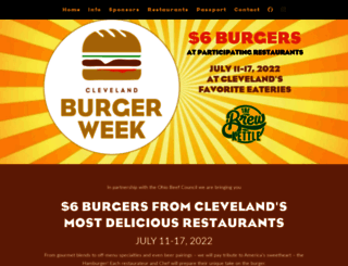 burgerweekcleveland.com screenshot