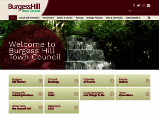 burgesshill.gov.uk screenshot