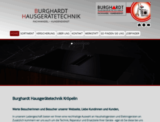 burghardt-hausgeraete.de screenshot