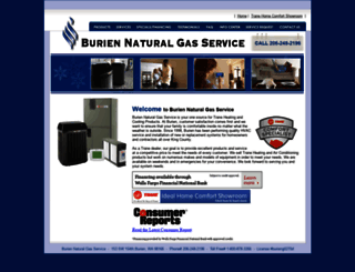 buriennaturalgas.com screenshot