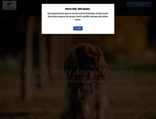 burkecountyanimalhospital.com screenshot