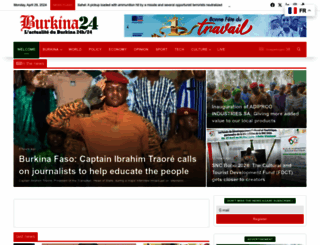 burkina24.com screenshot