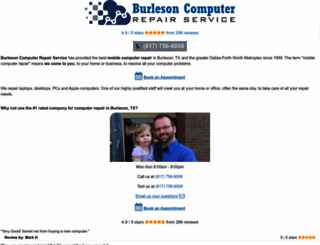 burlesoncomputerrepair.com screenshot