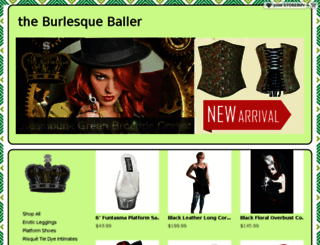 burlesqueballer.storenvy.com screenshot