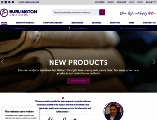 burlington-uniforms.co.uk screenshot