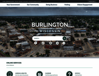 burlington-wi.gov screenshot