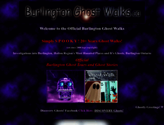 burlingtonghostwalks.ca screenshot