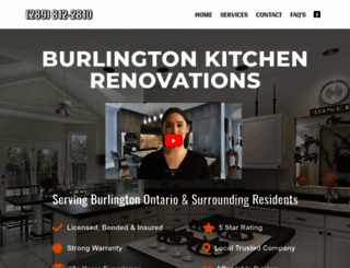 burlingtonkitchenrenovations.ca screenshot