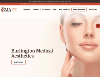 burlingtonmedicalaesthetics.com screenshot