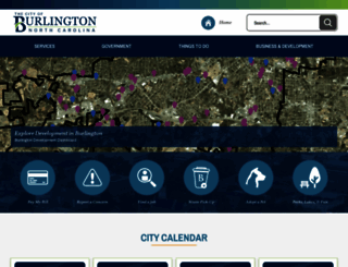 burlingtonnc.gov screenshot