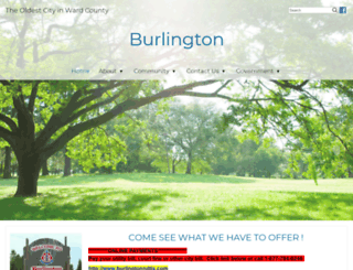 burlingtonnd.gov screenshot