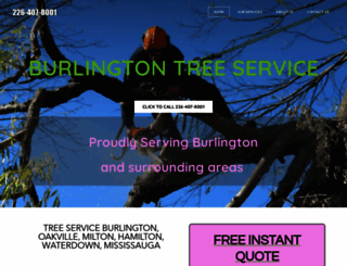 burlingtontree.ca screenshot