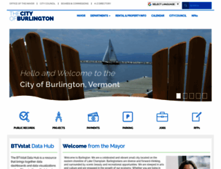 burlingtonvt.gov screenshot