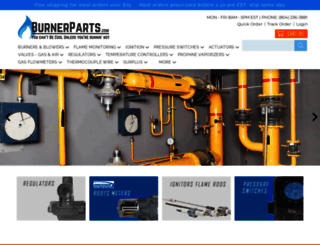 burnerparts.com screenshot
