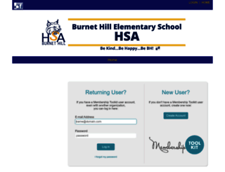 burnethillhsa.membershiptoolkit.com screenshot