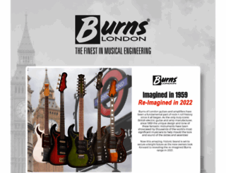 burnsguitars.com screenshot