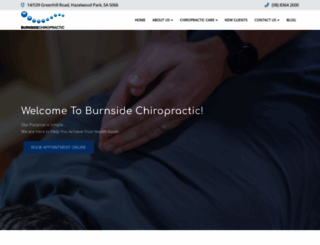 burnsidechiropractic.com.au screenshot