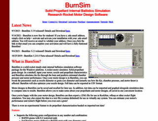 burnsim.com screenshot